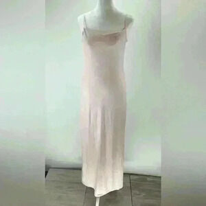 L ILLUSORY Women Pink sleeveless Dress D5 Large